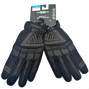 Glove Station Impulse Guard Tactical Gloves Large Black Touchscreen TPR NWT